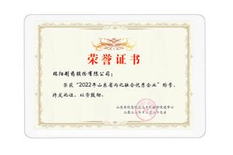 年山东省两化融合优秀企业